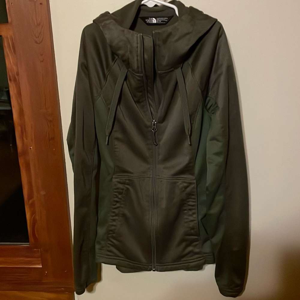 Xs The North Face zip up green